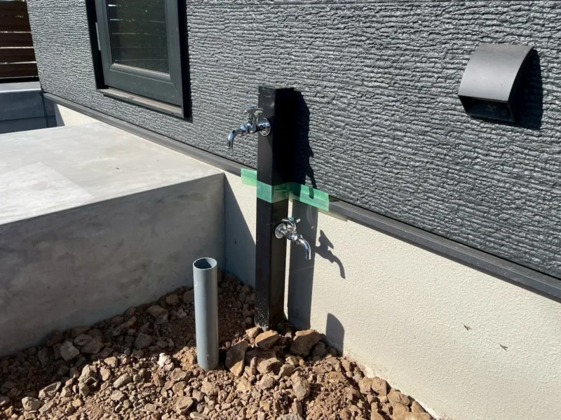 移設した立水栓